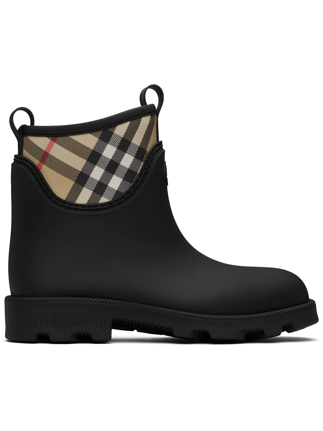 Black Rubber Marsh Stamp Low Boots - 1