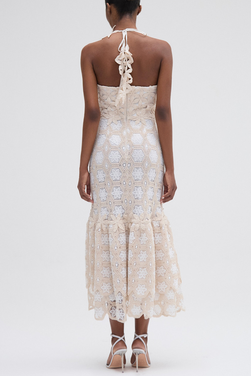 NATURAL CROCHET MIDI DRESS 3