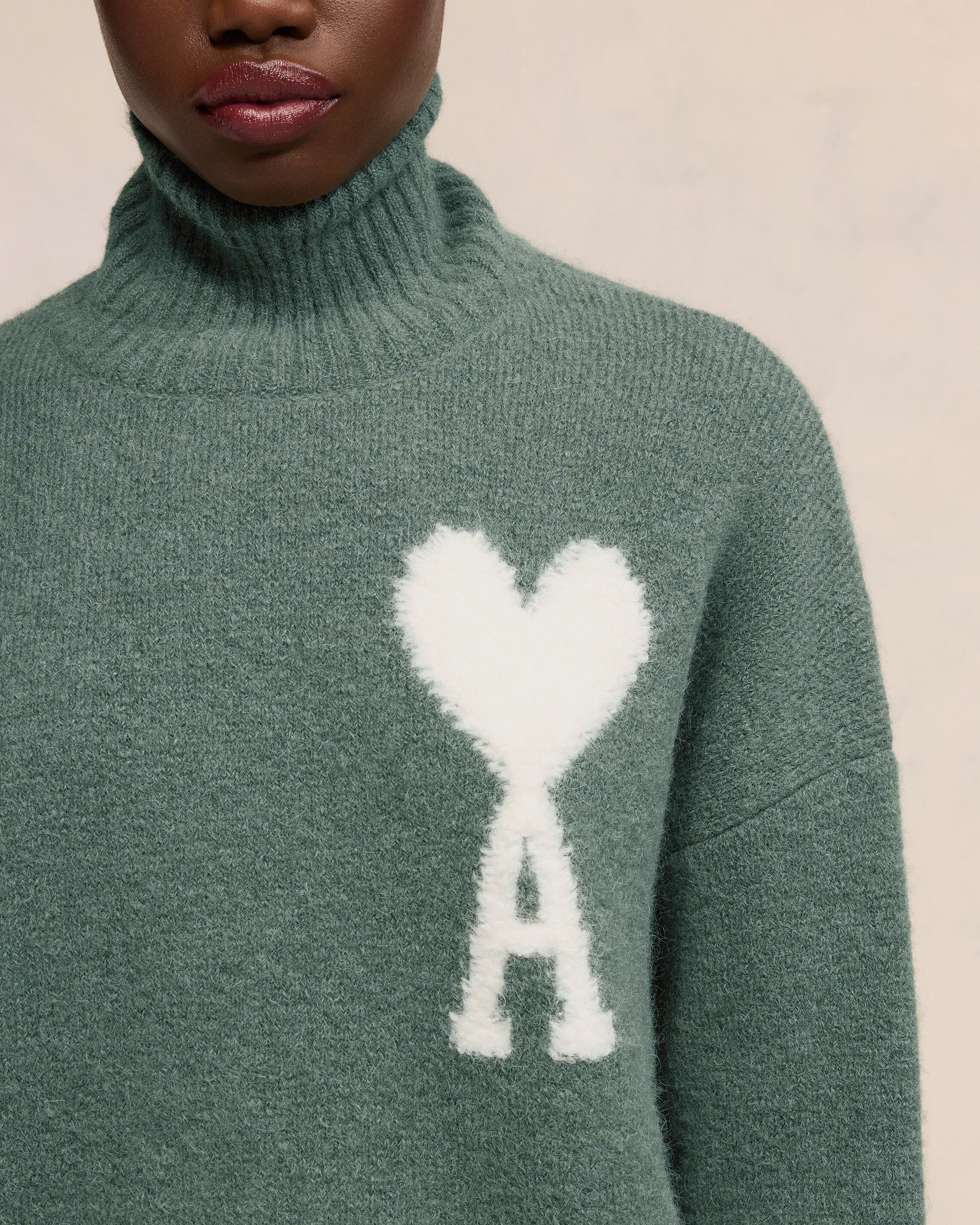 OFF-WHITE AMI DE COEUR FUNNEL NECK SWEATER - 4