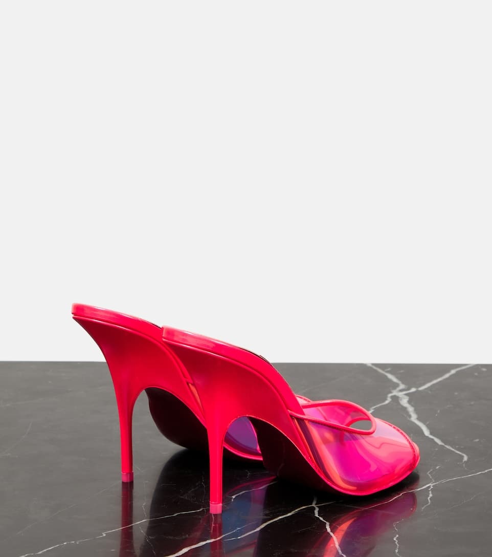 Just Arch PVC and patent leather mules - 5