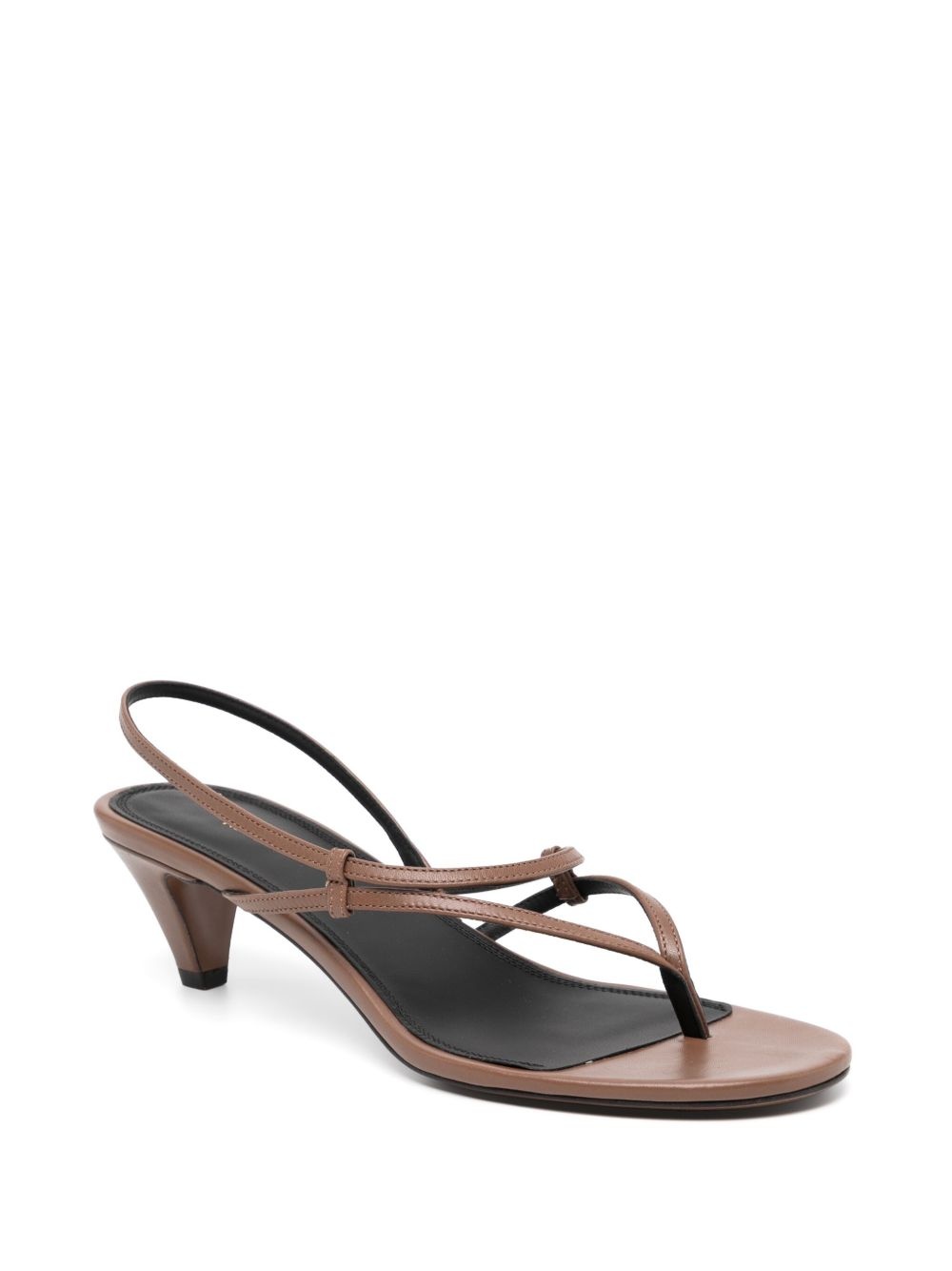 60mm leather sandals - 2
