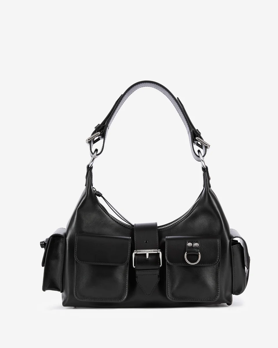AMELIA BAG IN SMOOTH BLACK LEATHER - 1