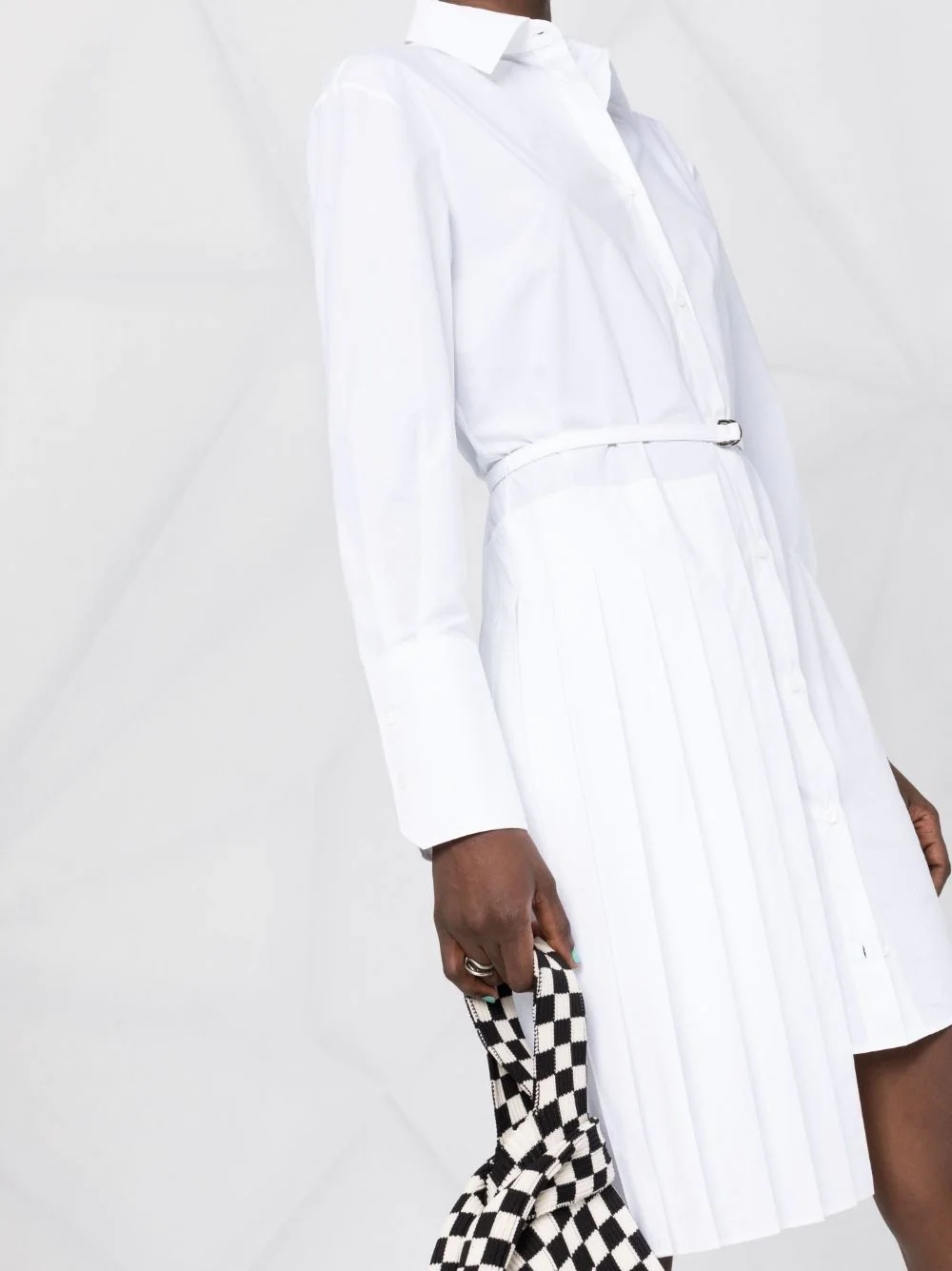 Off-White TOYBOX SATIN TWIST SHIRT DRES | eraldo | REVERSIBLE