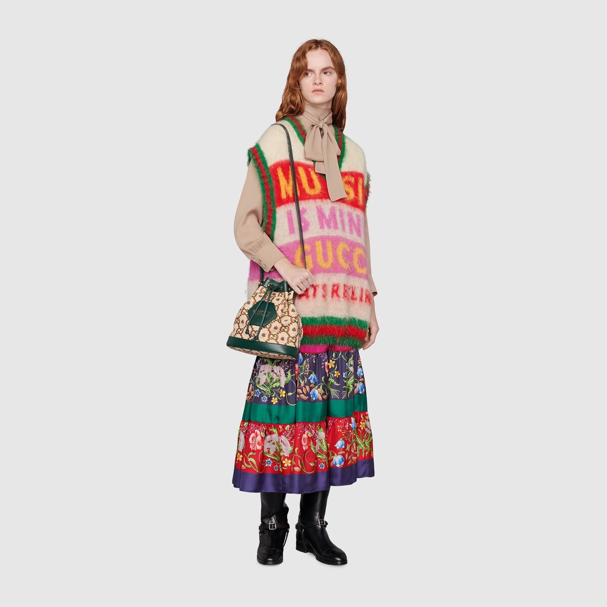 Gucci 100 brushed mohair vest - 2