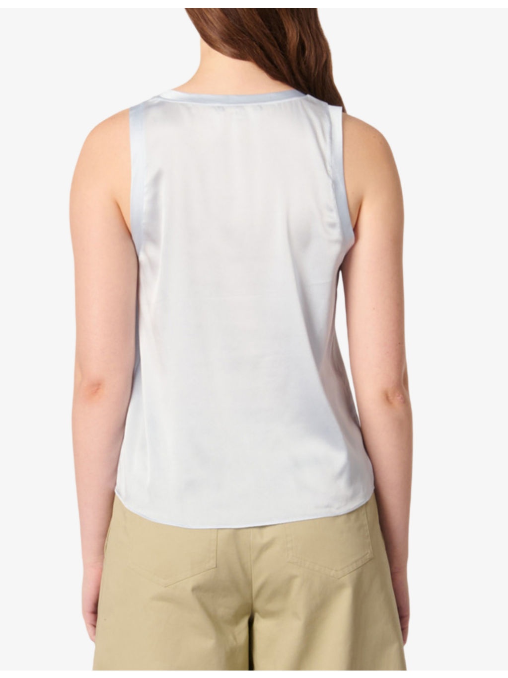 Round-Neck Stretch-Silk Vest Top - 4