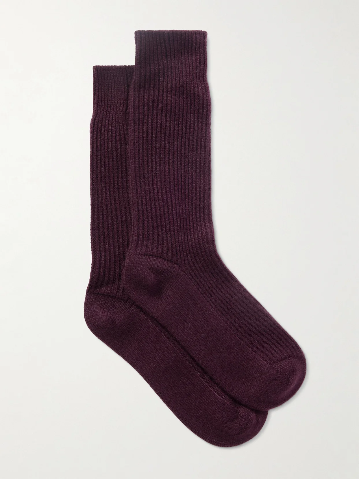Zera Ribbed Cashmere Socks - 1