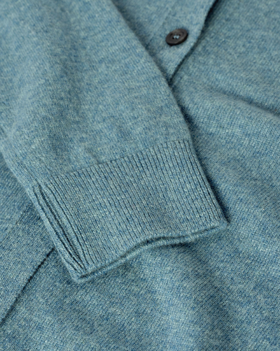 Classic Cashmere Green Cardigan - 6