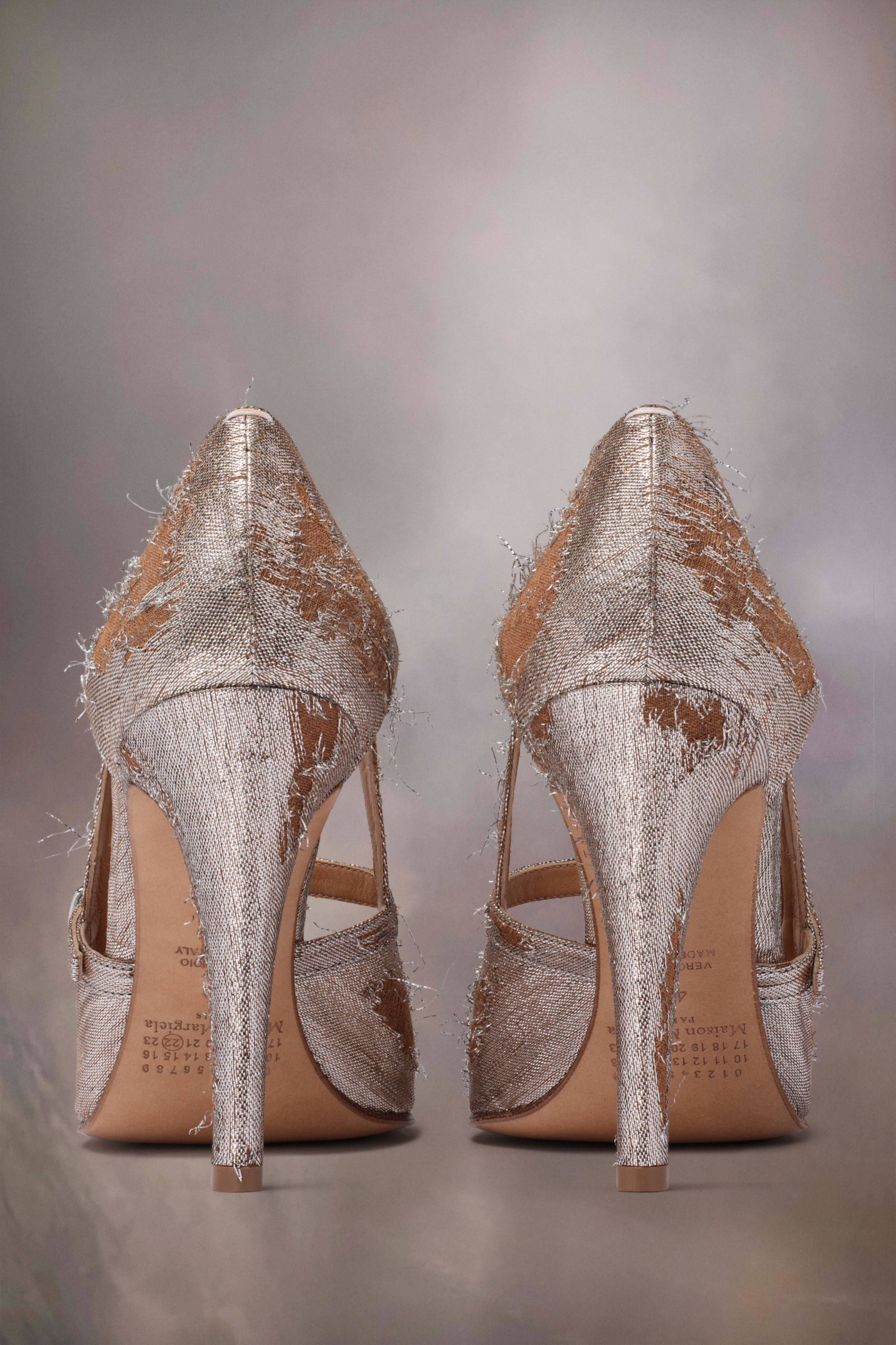 Bleach lurex Mary-Jane pumps - 3
