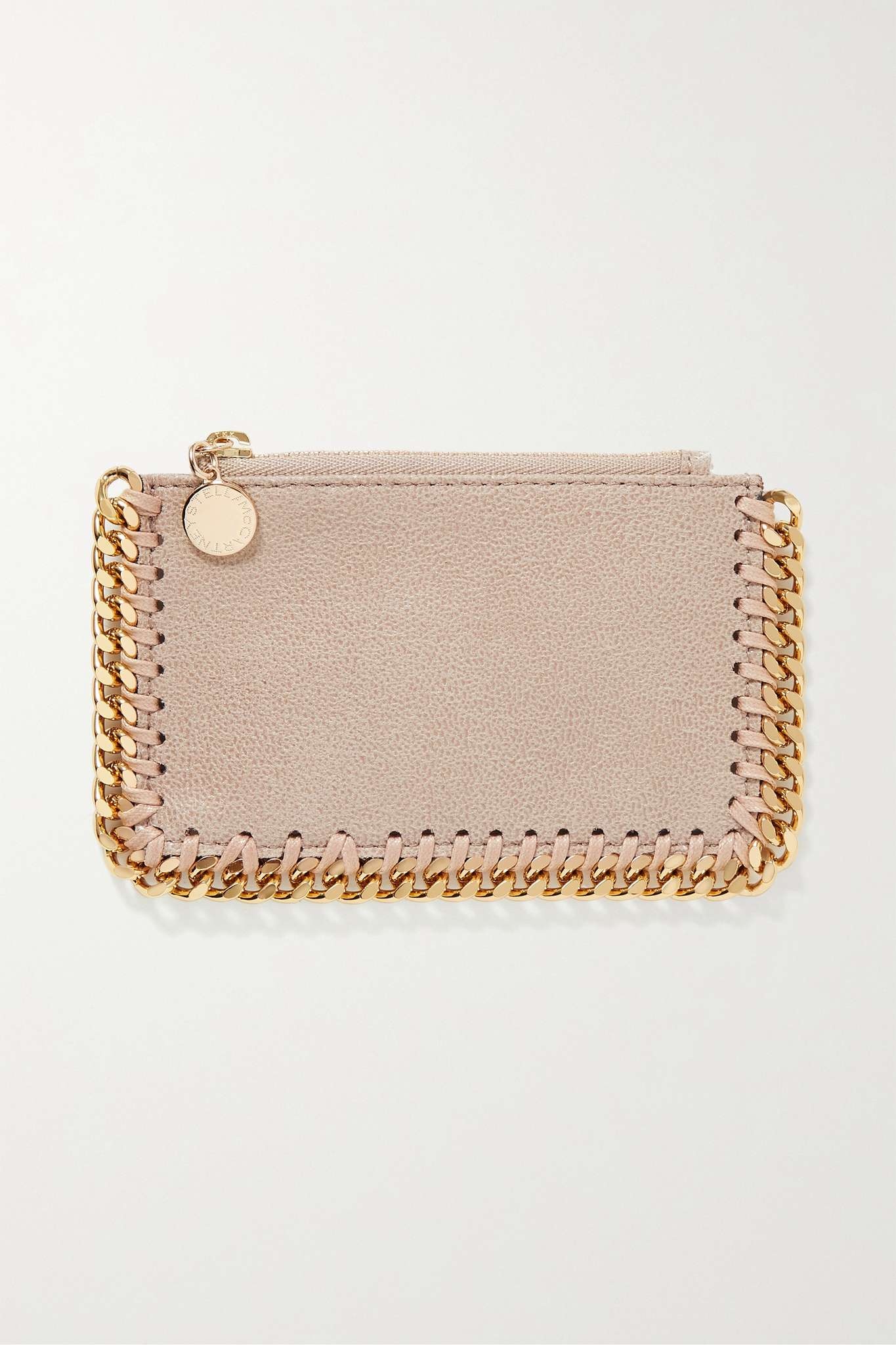 The Falabella vegetarian brushed-leather cardholder - 1