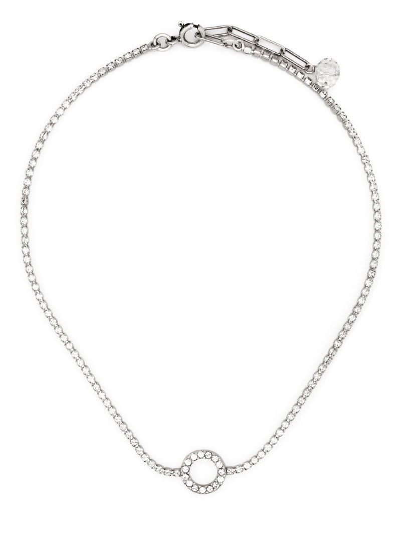 Disco ring embellished necklace - 1