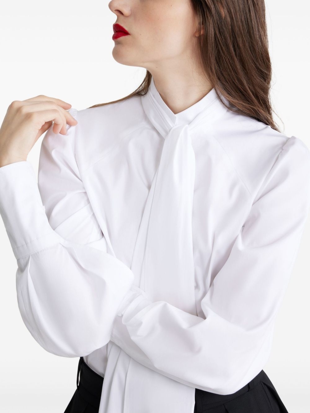 Lavallière organic-cotton blouse - 5