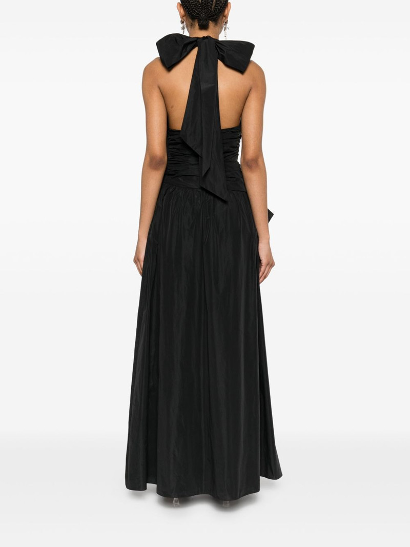drape bow maxi dress 4