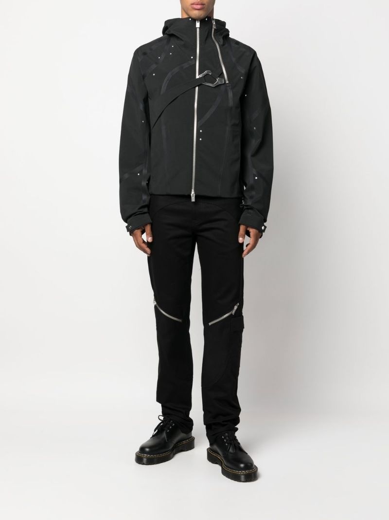 zip-up hooded jacket - 2