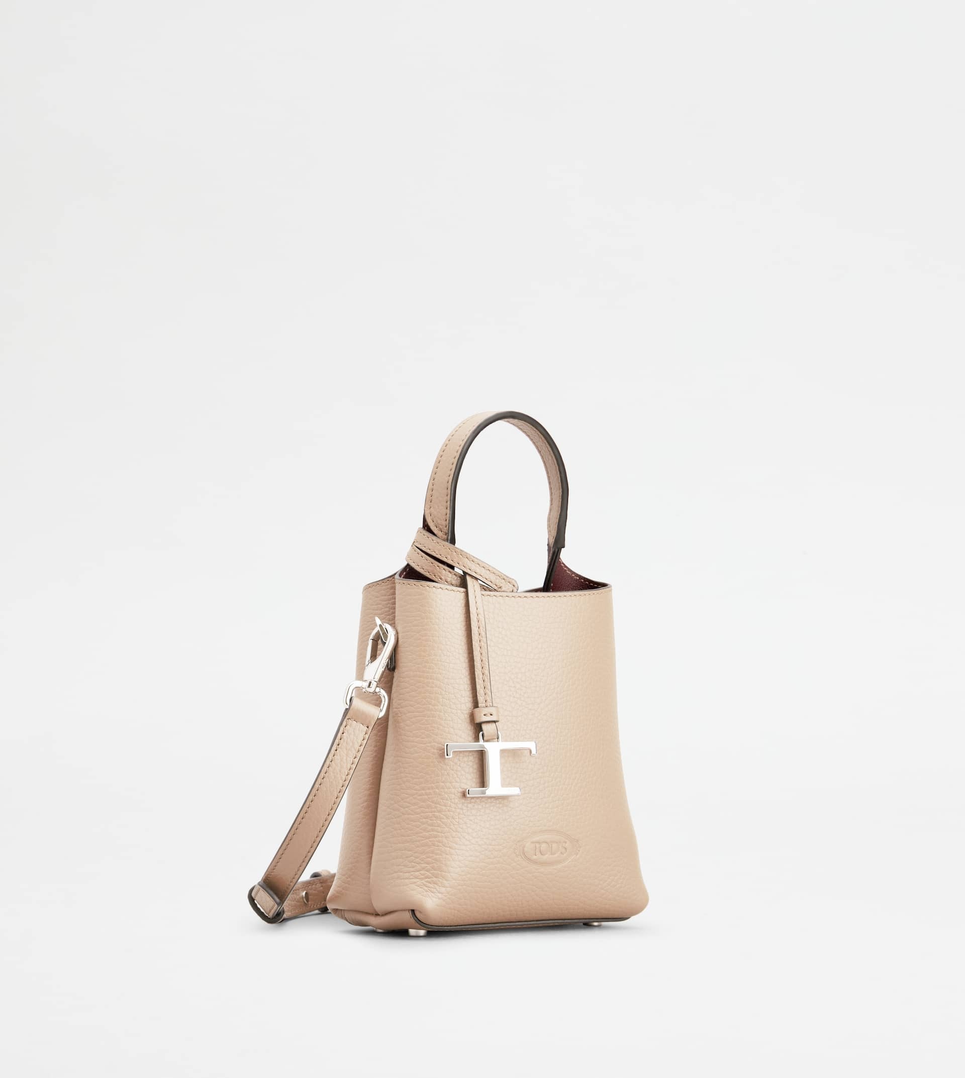 TOD'S MICRO BAG IN LEATHER - OFF WHITE - 2