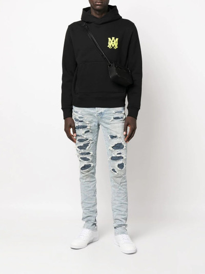 AMIRI logo-print cotton hoodie outlook