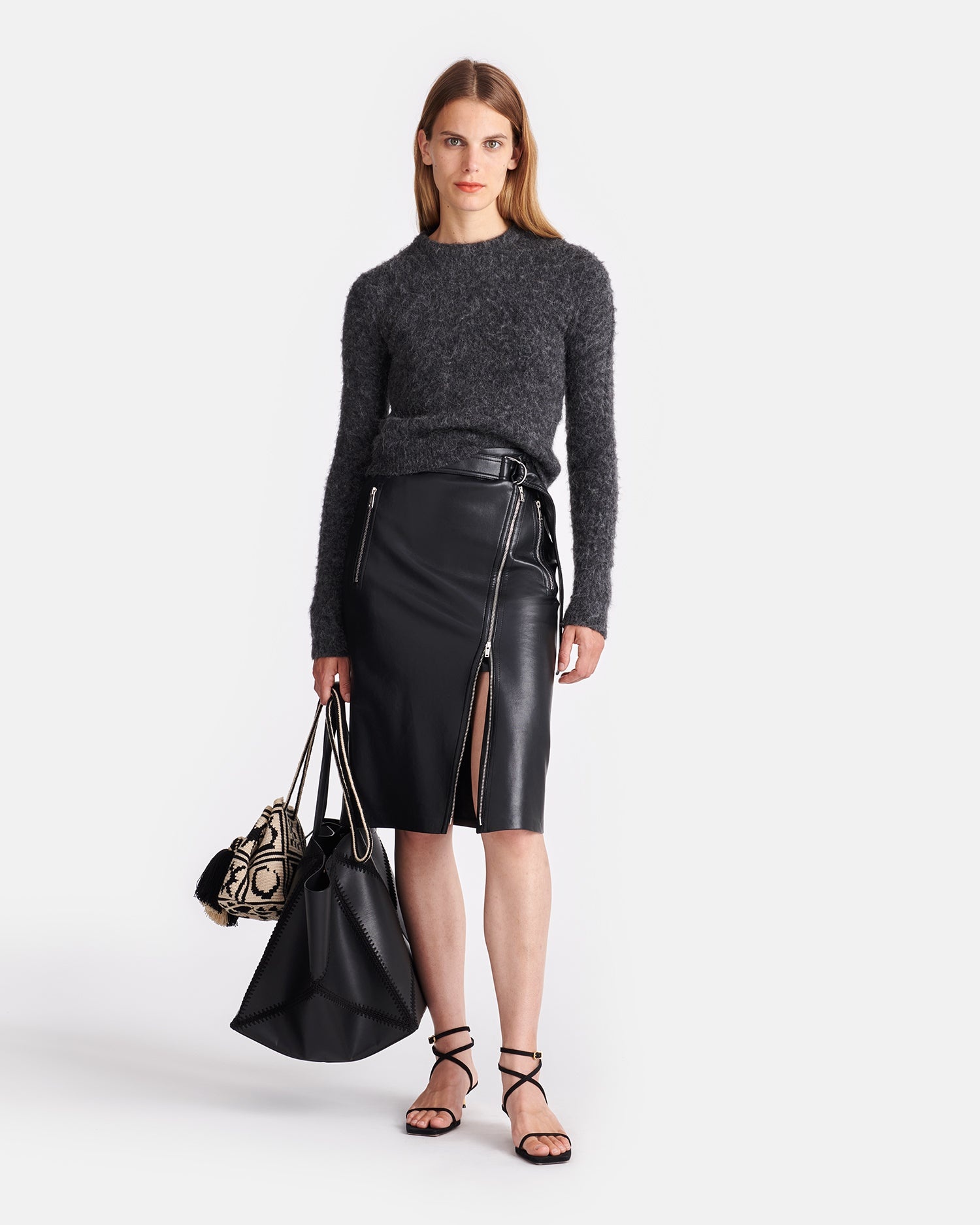 Regenerated Leather Skirt - 2