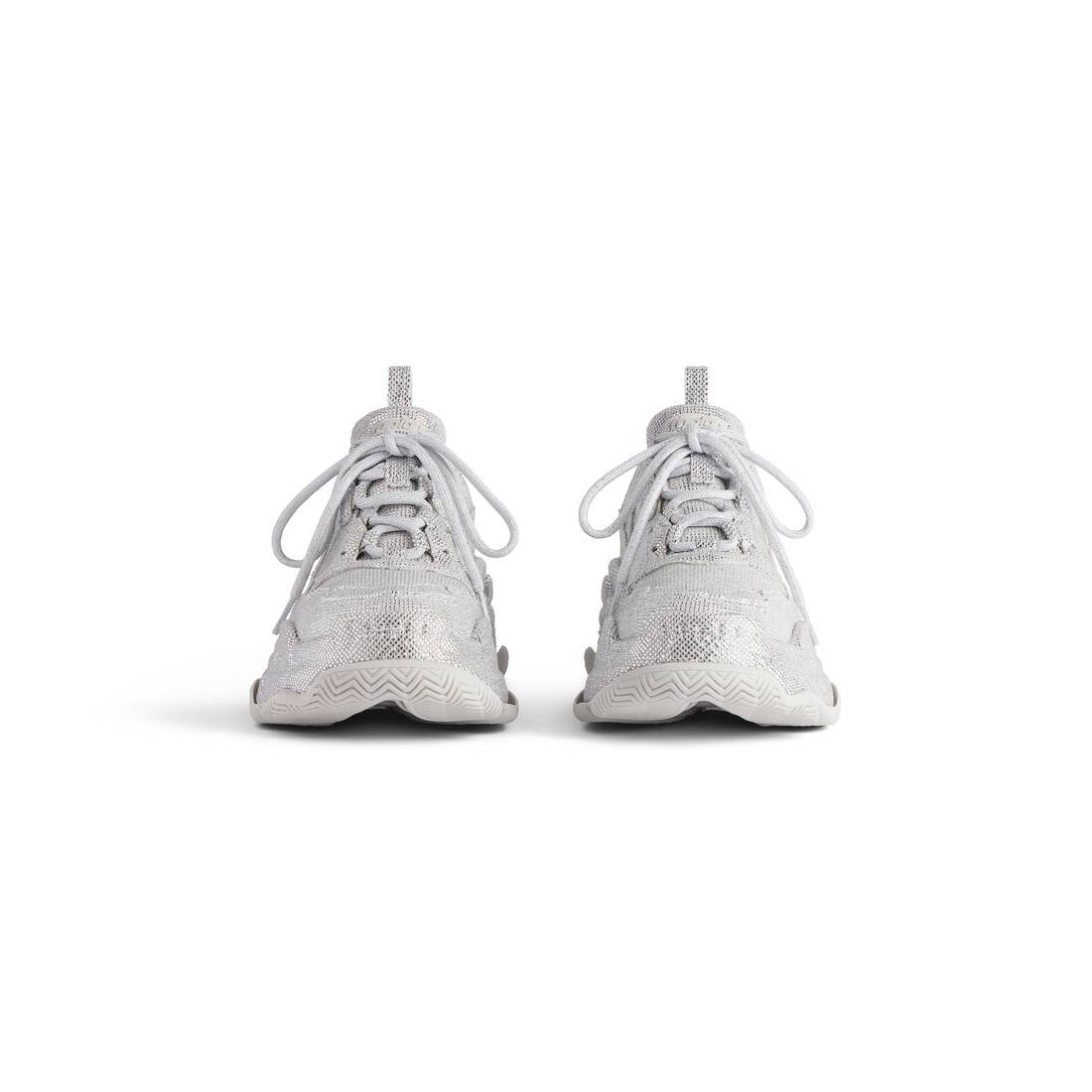 Women's Triple S Sneaker With Rhinestones  in Light Grey - 3