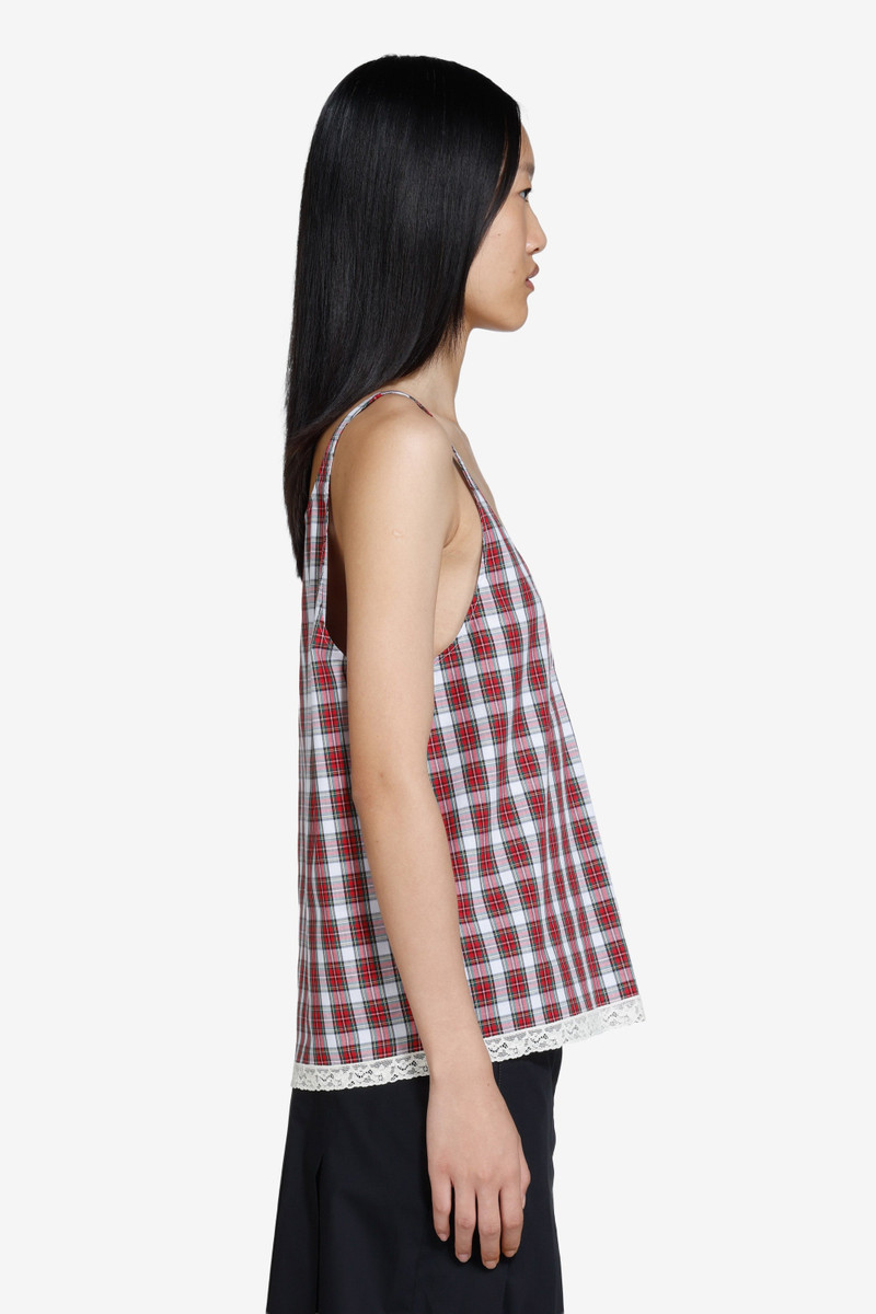 LOW-CUT CHECKED TANK TOP 4