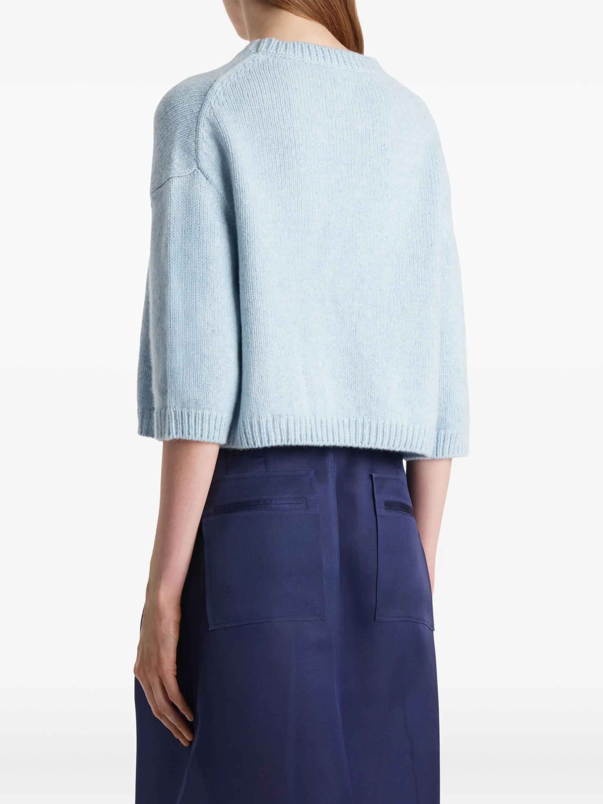 Sabina crew-neck cropped sweater - 4