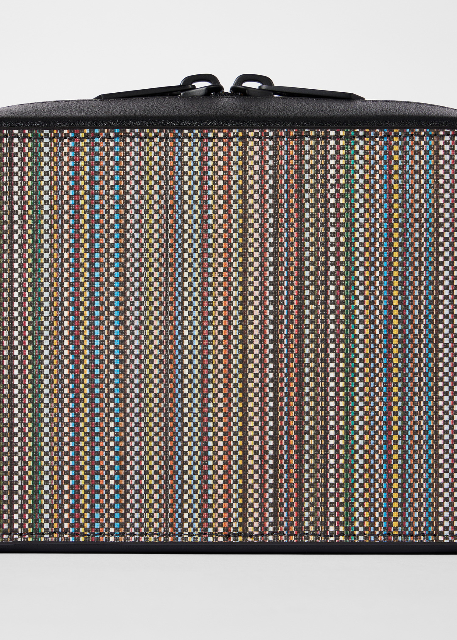 'Signature Stripe' Coated Canvas Cross Body Bag - 8