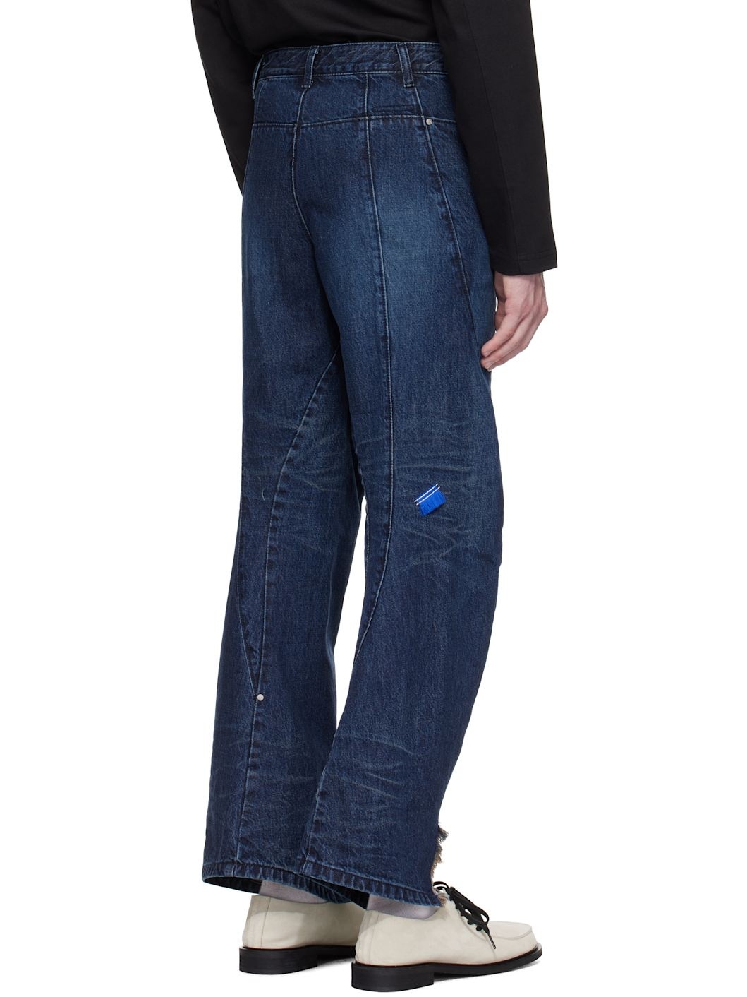 Blue Twisted Jeans - 3