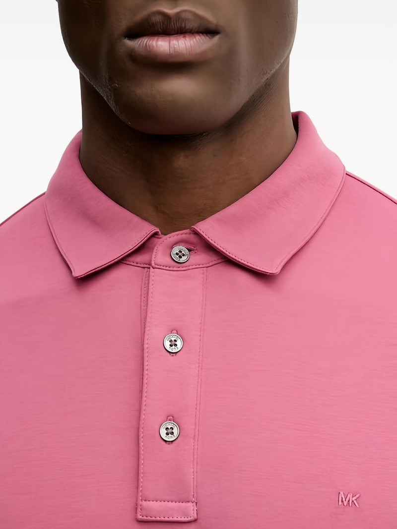 buttoned short-sleeve polo shirt 5