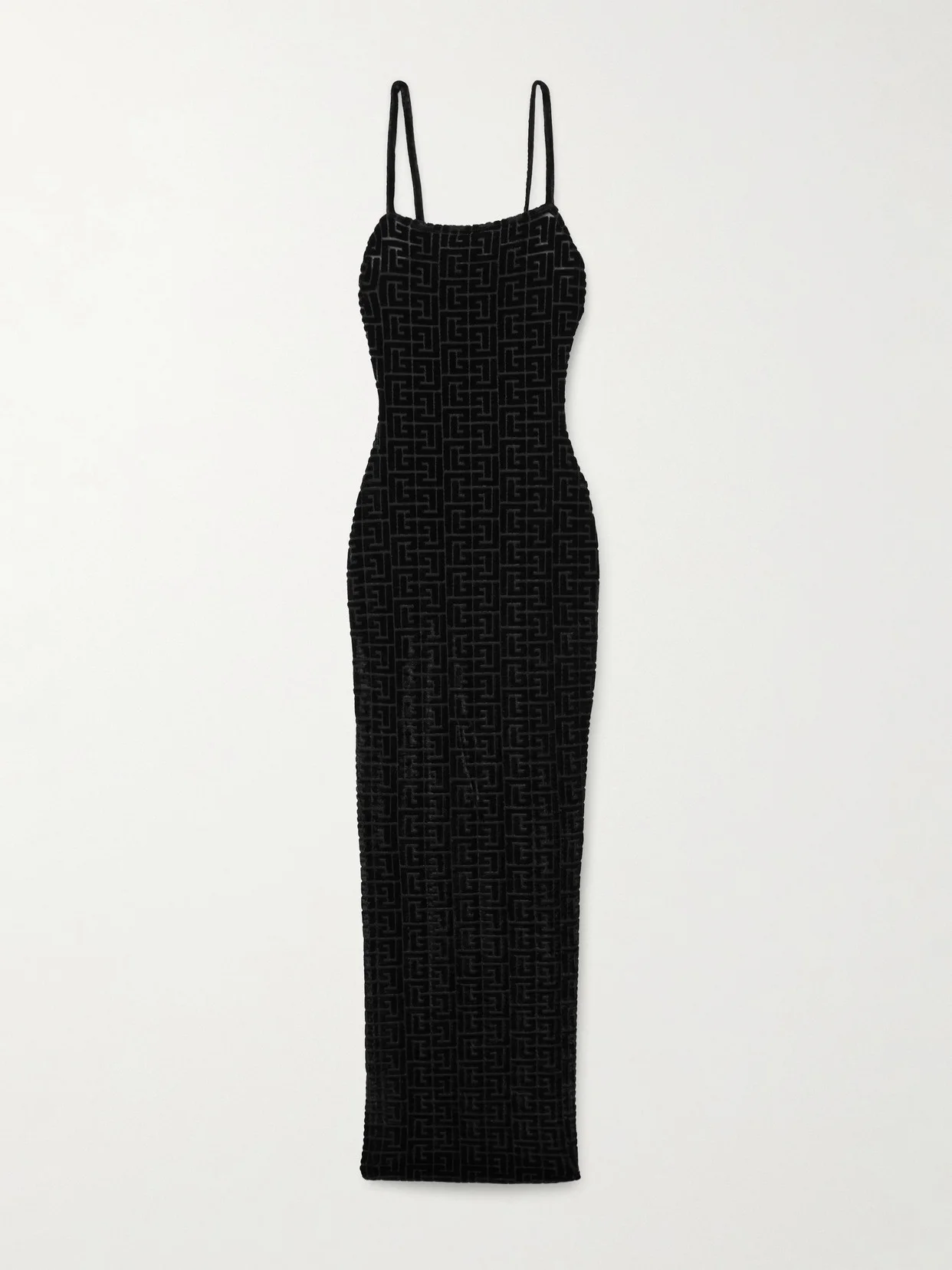 Devoré-velvet Midi Dress - 1