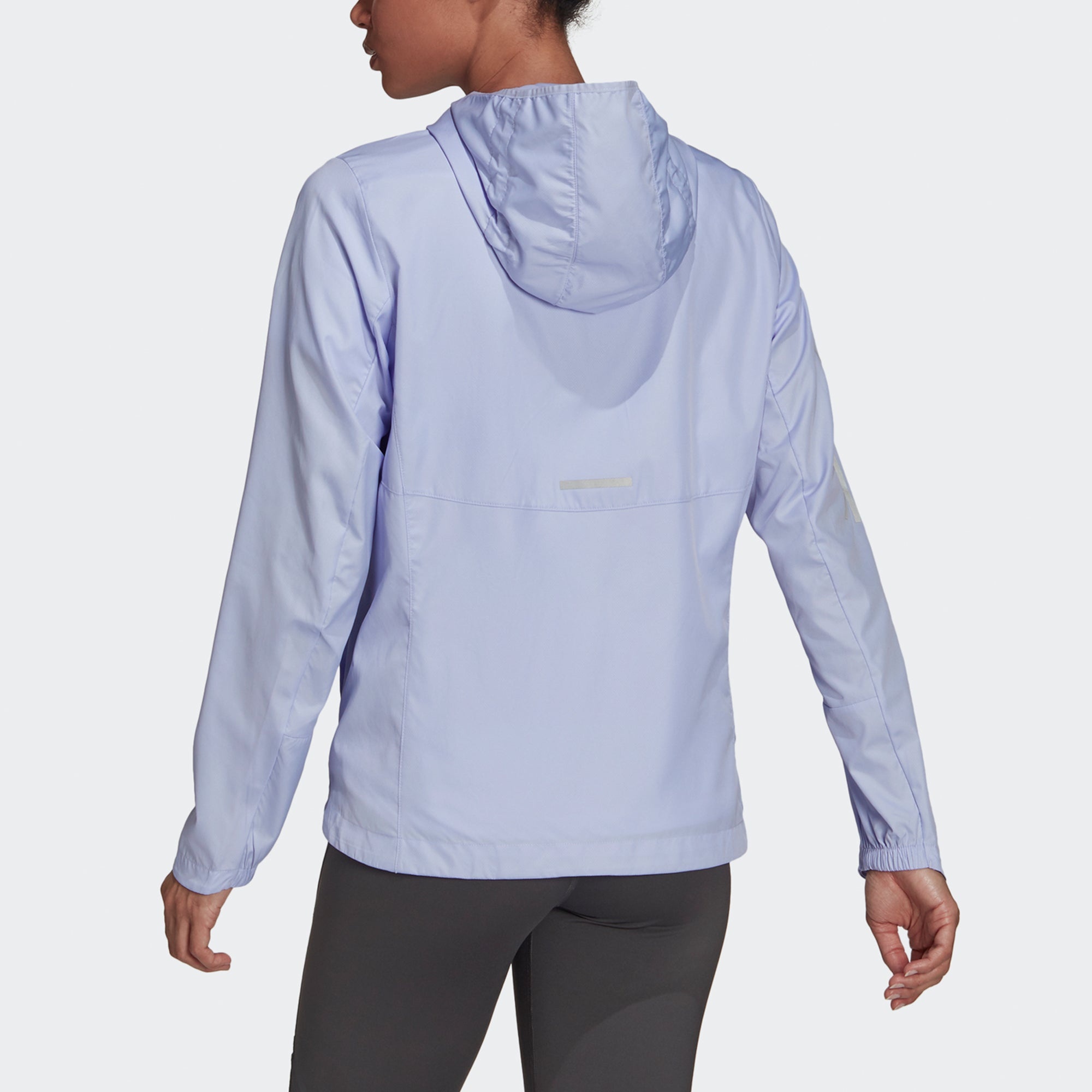 (WMNS) adidas Own The Run Jkt Sports Jacket Purple H31032 - 3