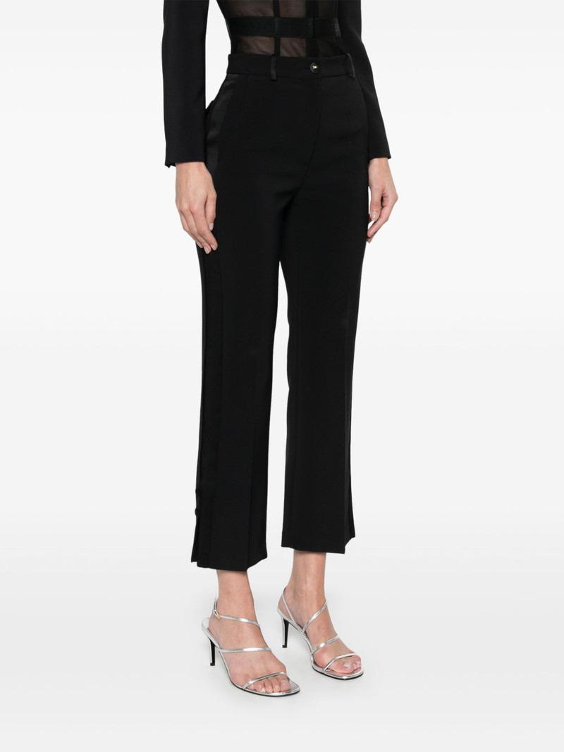 satin-trim crepe trousers 3
