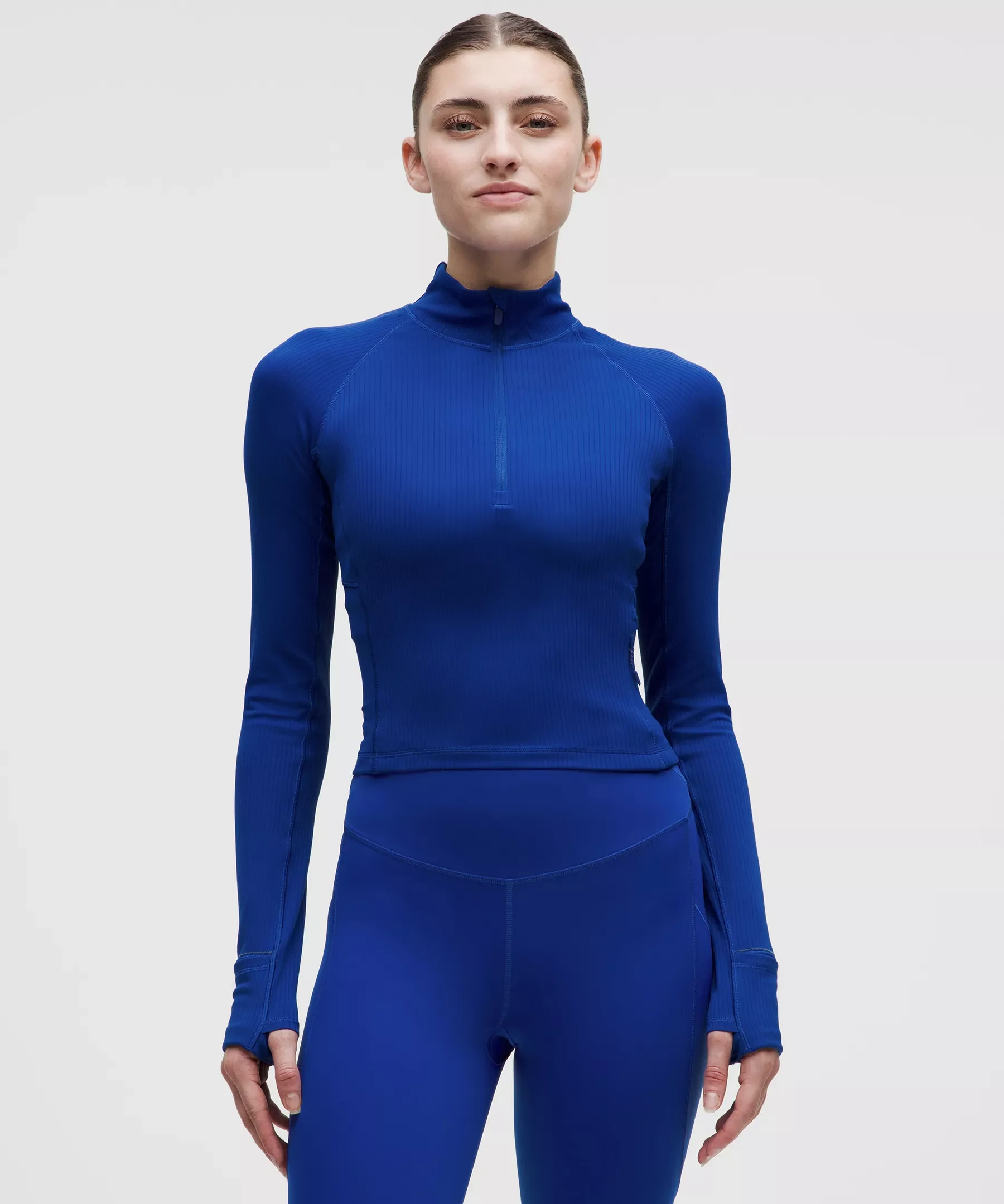 It's Rulu Ribbed Cropped Half Zip *Updated - 1