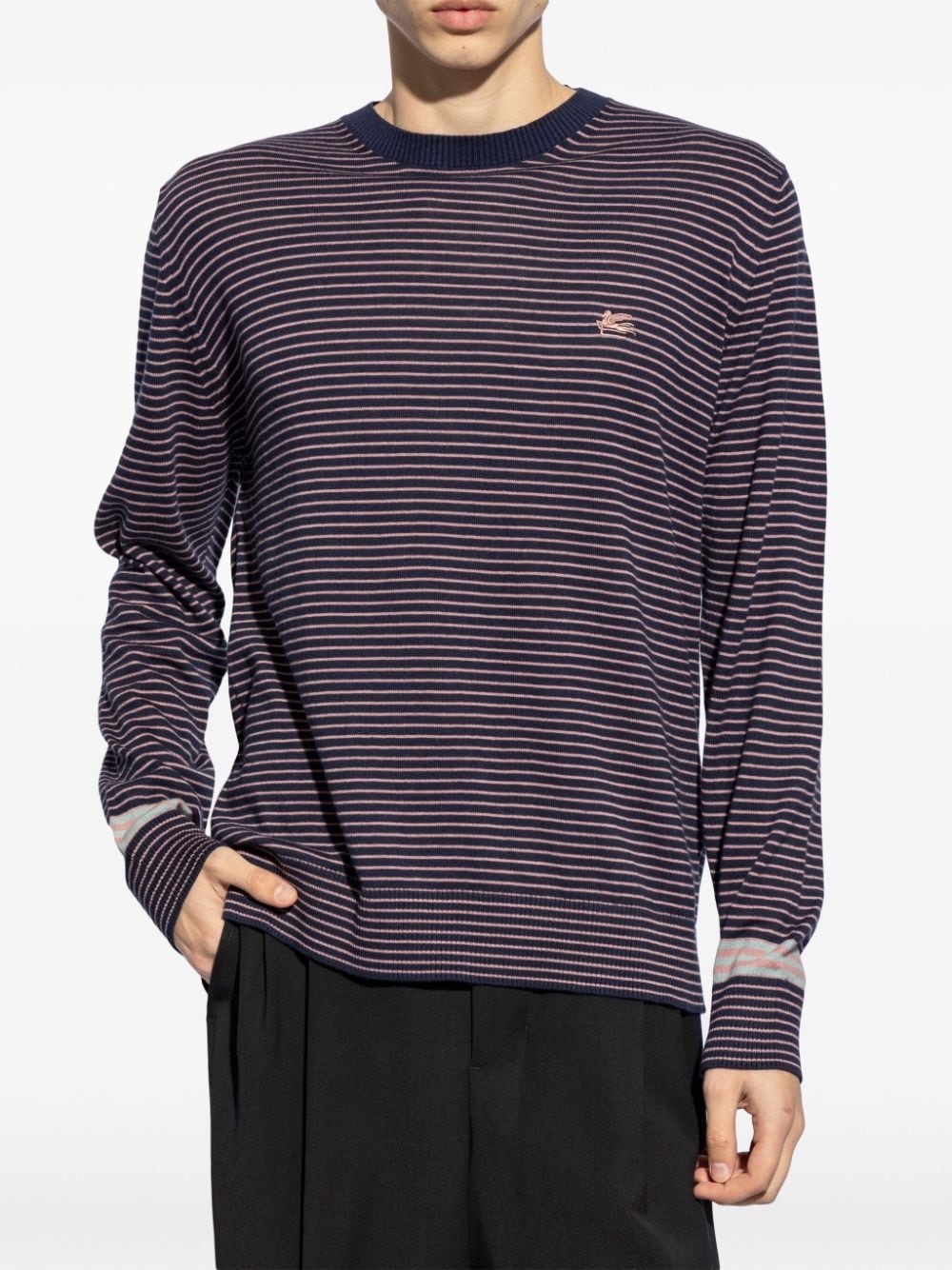 Pegaso-motif sweater - 5