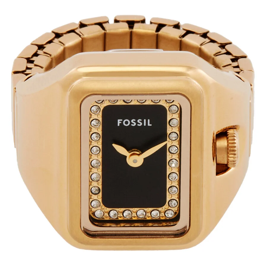 Fossil Raquel Watch Ring Two-Hand Gold-Tone Stainless Steel Watch ES5447 - 1