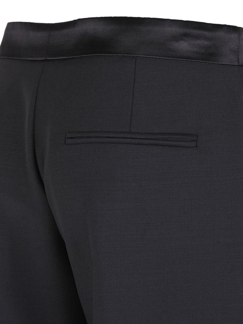 satin-waistband wool trousers 4