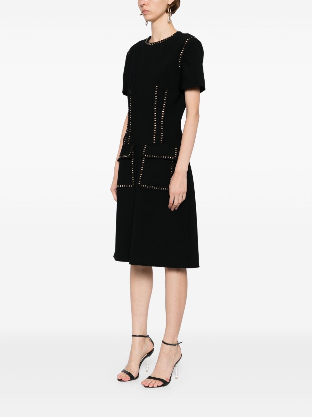 stud-embellished dress - 3