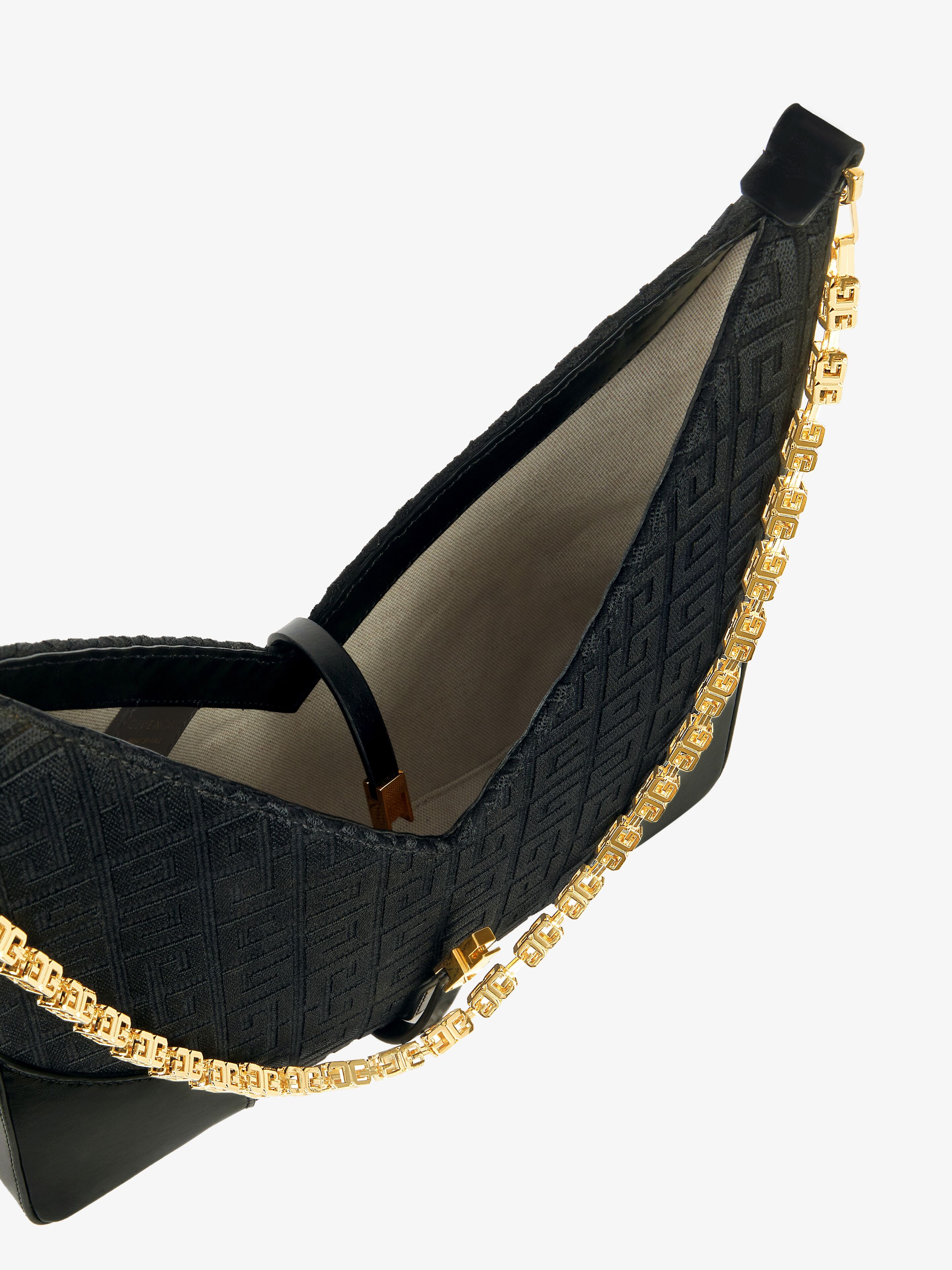 SMALL CUT OUT BAG IN 4G EMBROIDERED CANVAS - 6