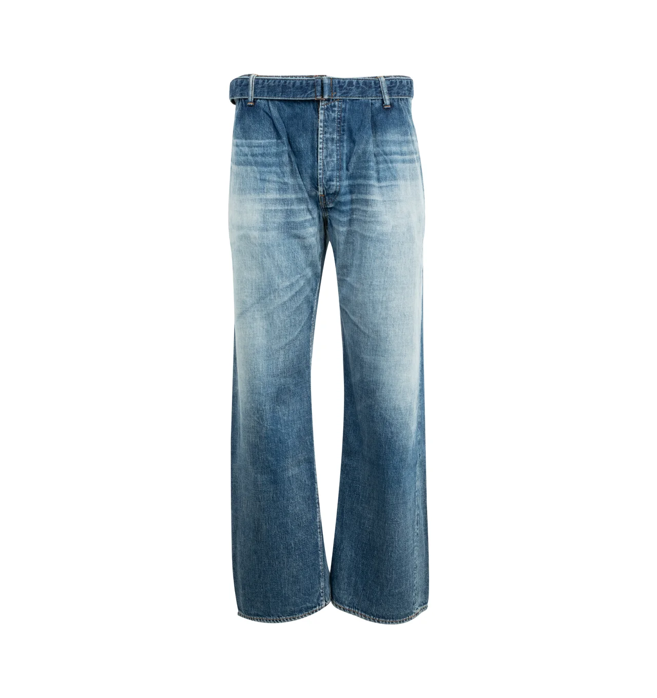 WIDE TUCK HAKAMA DENIM - 1