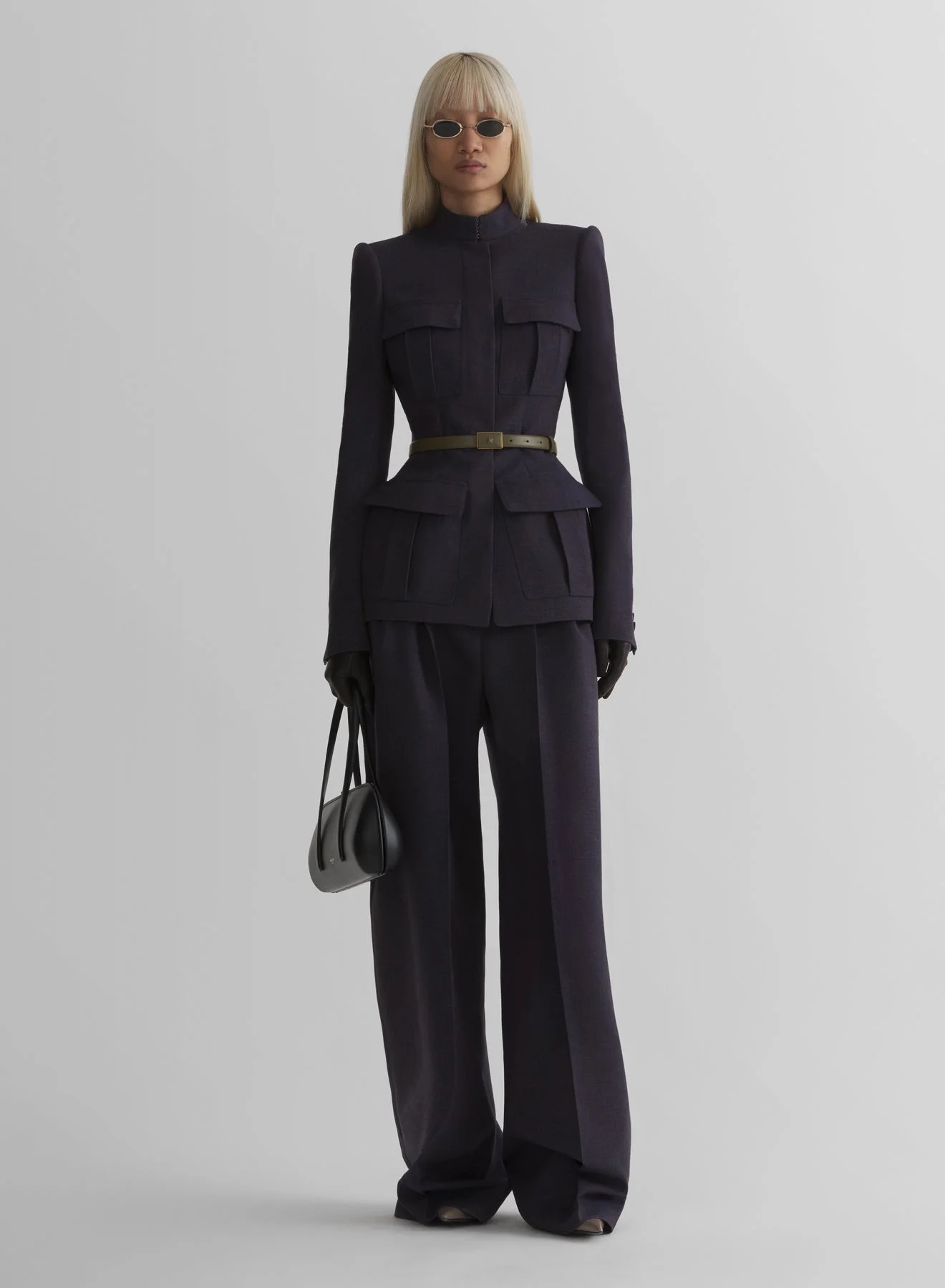 ink wide pleated trousers - 1