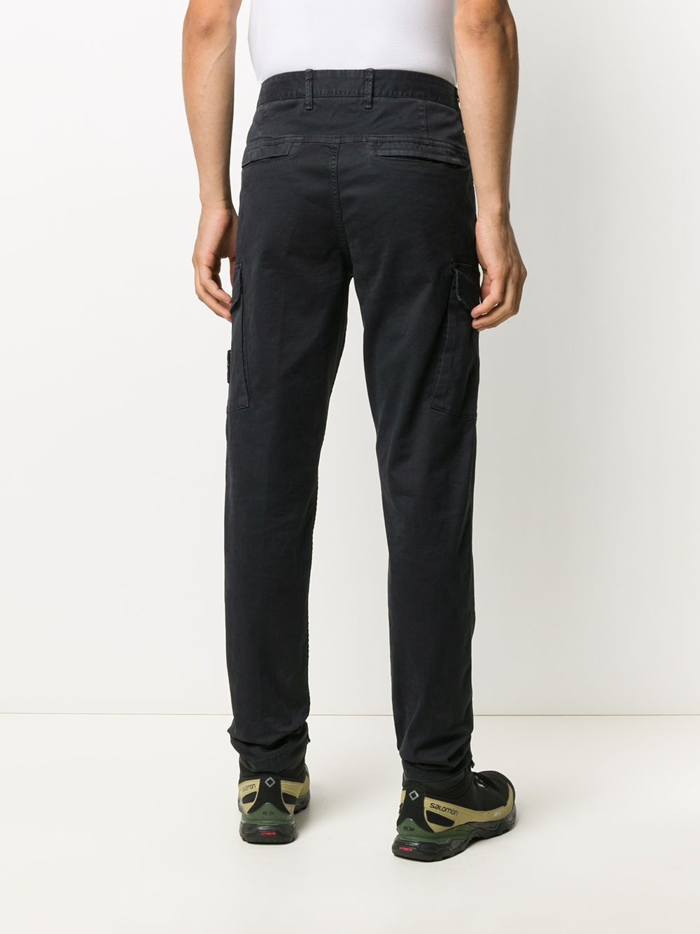 straight leg cargo trousers - 4