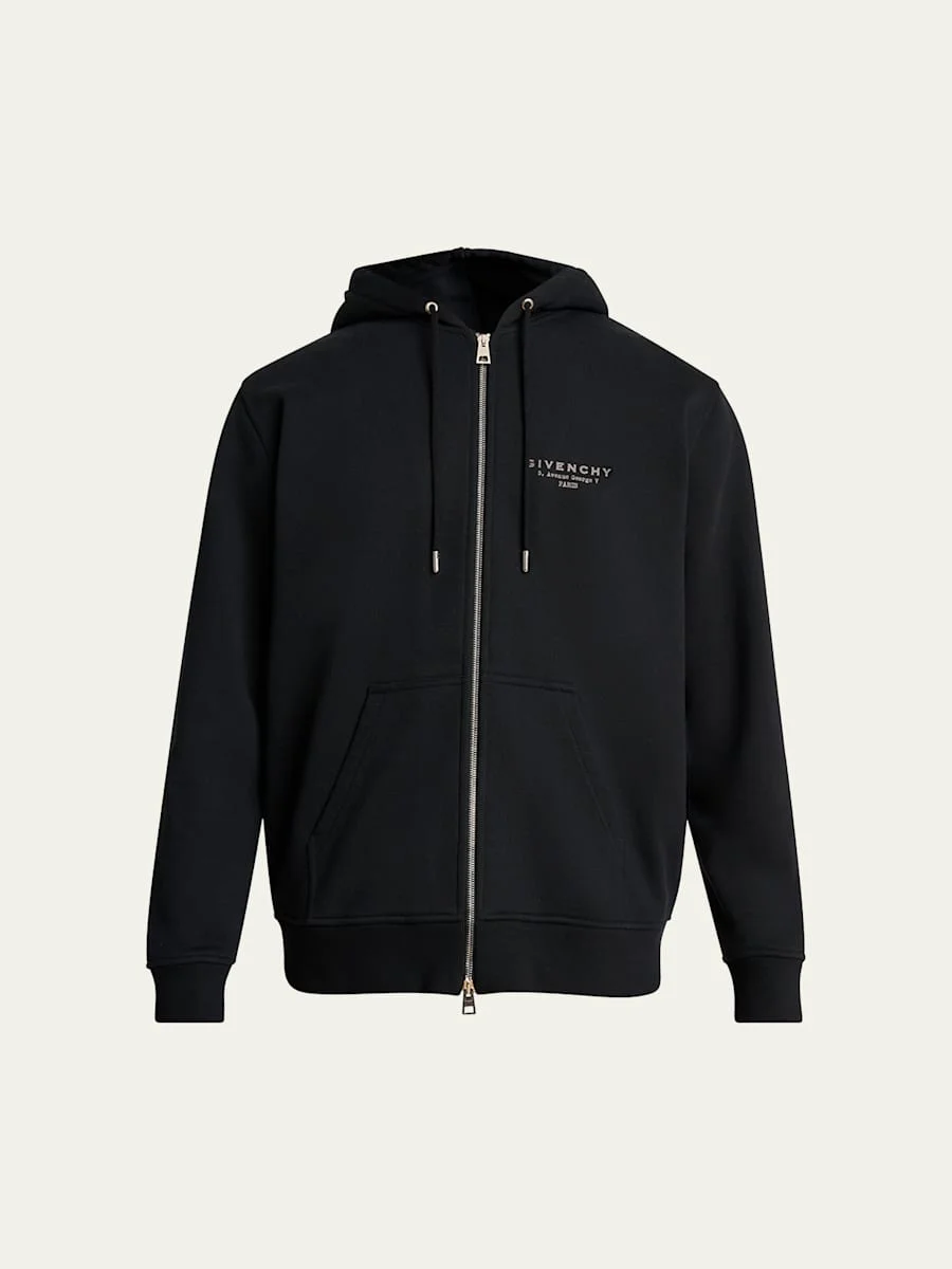 Men's Givenchy Stamp Zip Hoodie - 1
