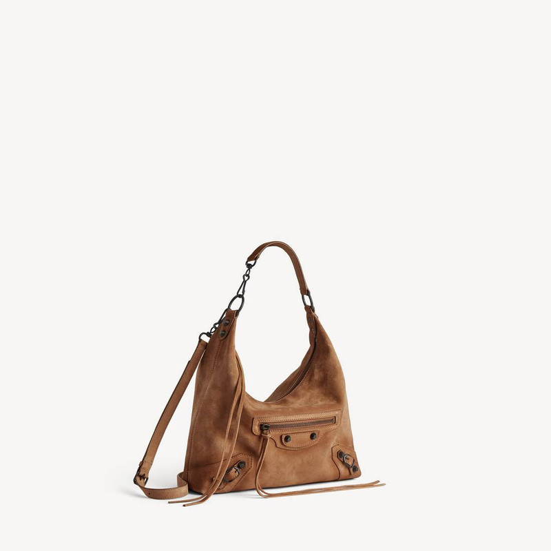 BALENCIAGA Women's Le City Hobo Bag Small in Camel outlook