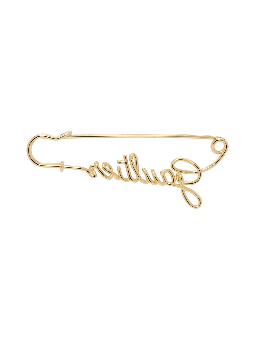 Gold 'The Gaultier Safety Pin' Brooch - 2