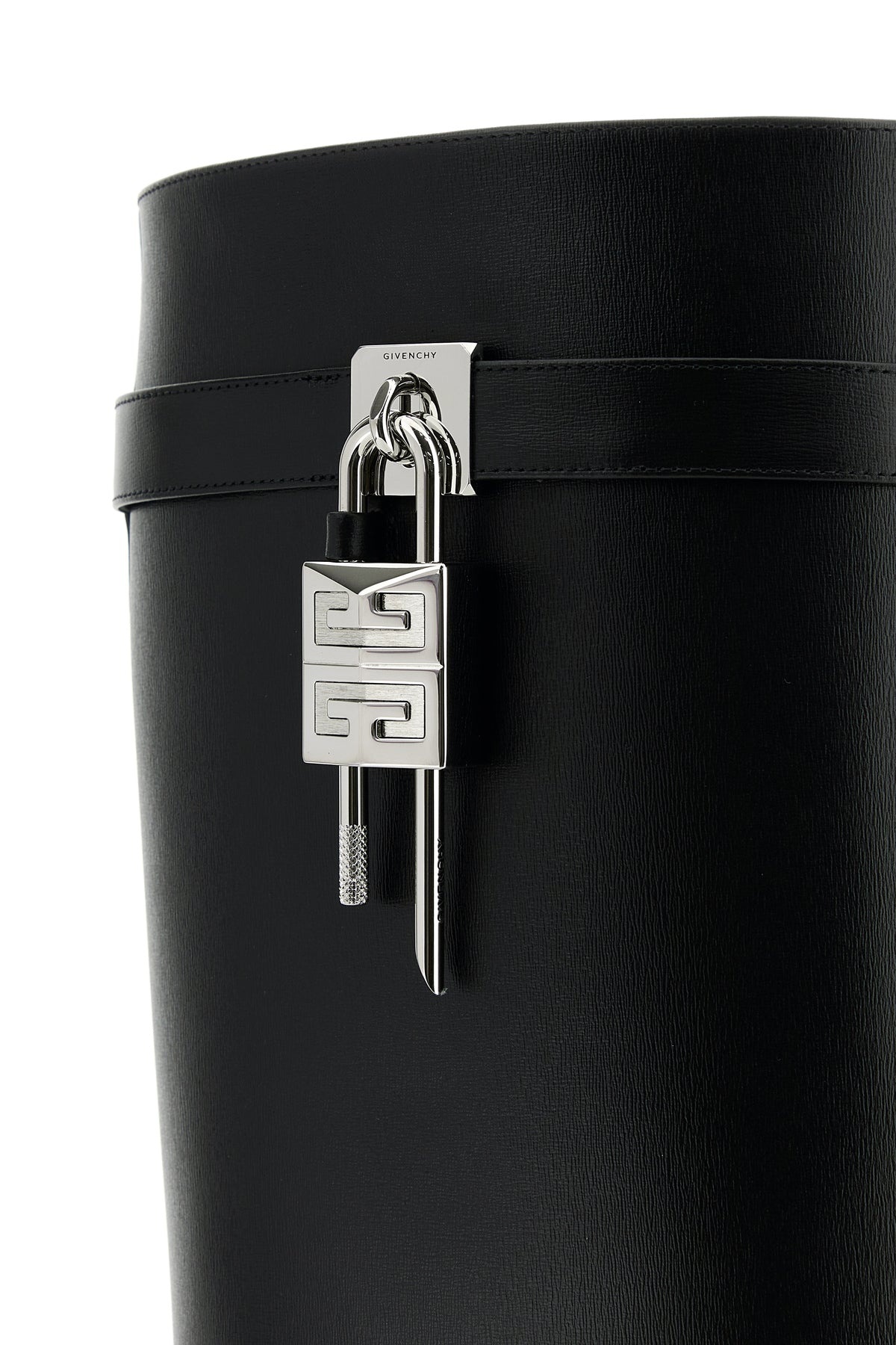 Black leather Shark Lock boots - 4