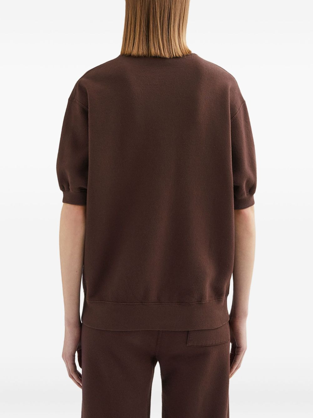 cotton terry T-shirt - 4
