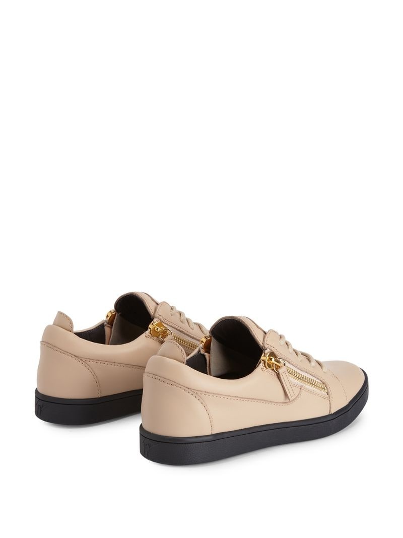 Nicki leather lace-up sneakers - 3