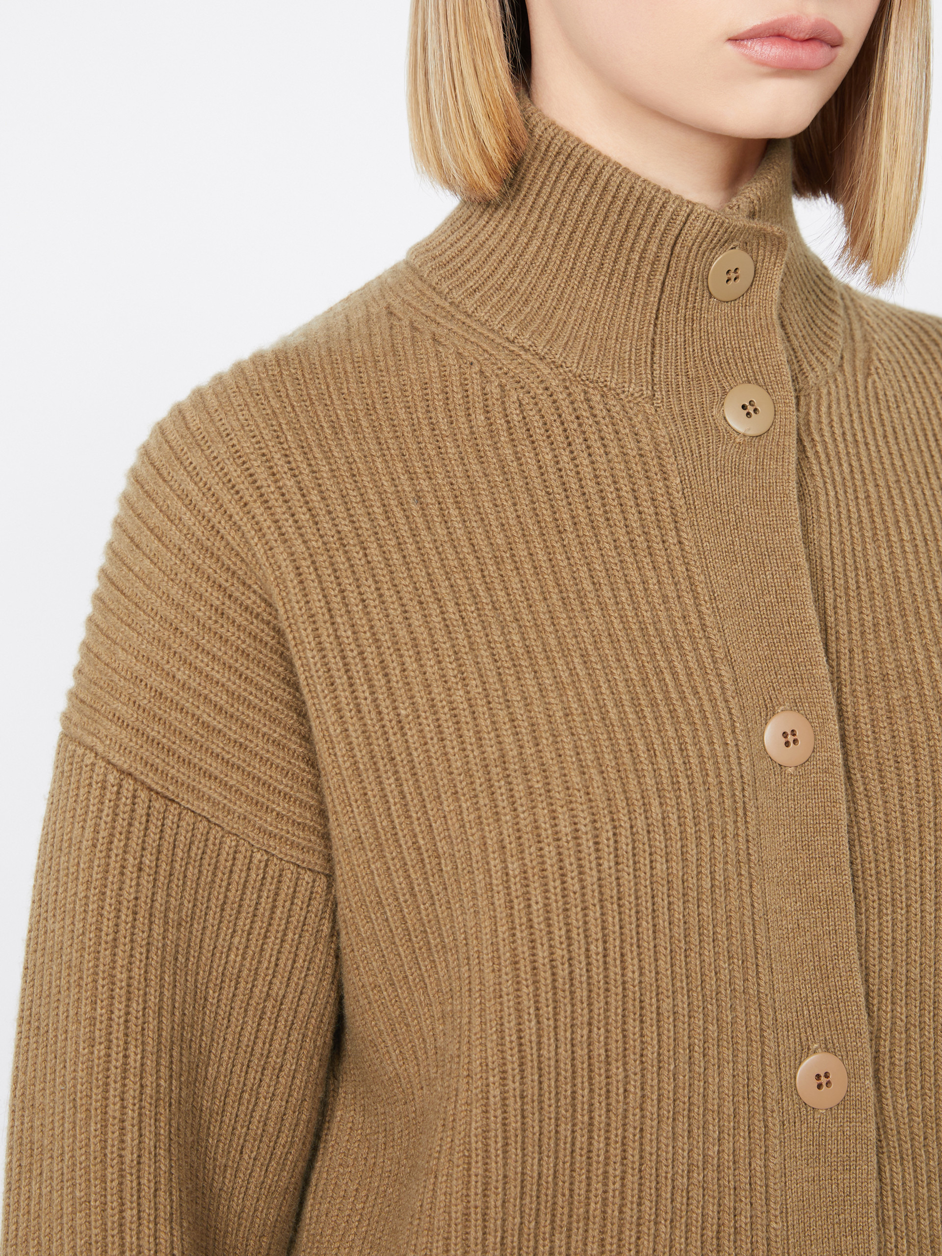 ARTUR Rib-knit wool and cashmere bomber jacket - 5