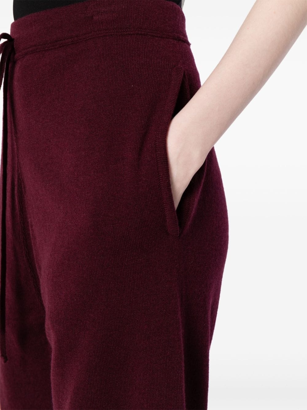 wool-blend flared trousers - 5