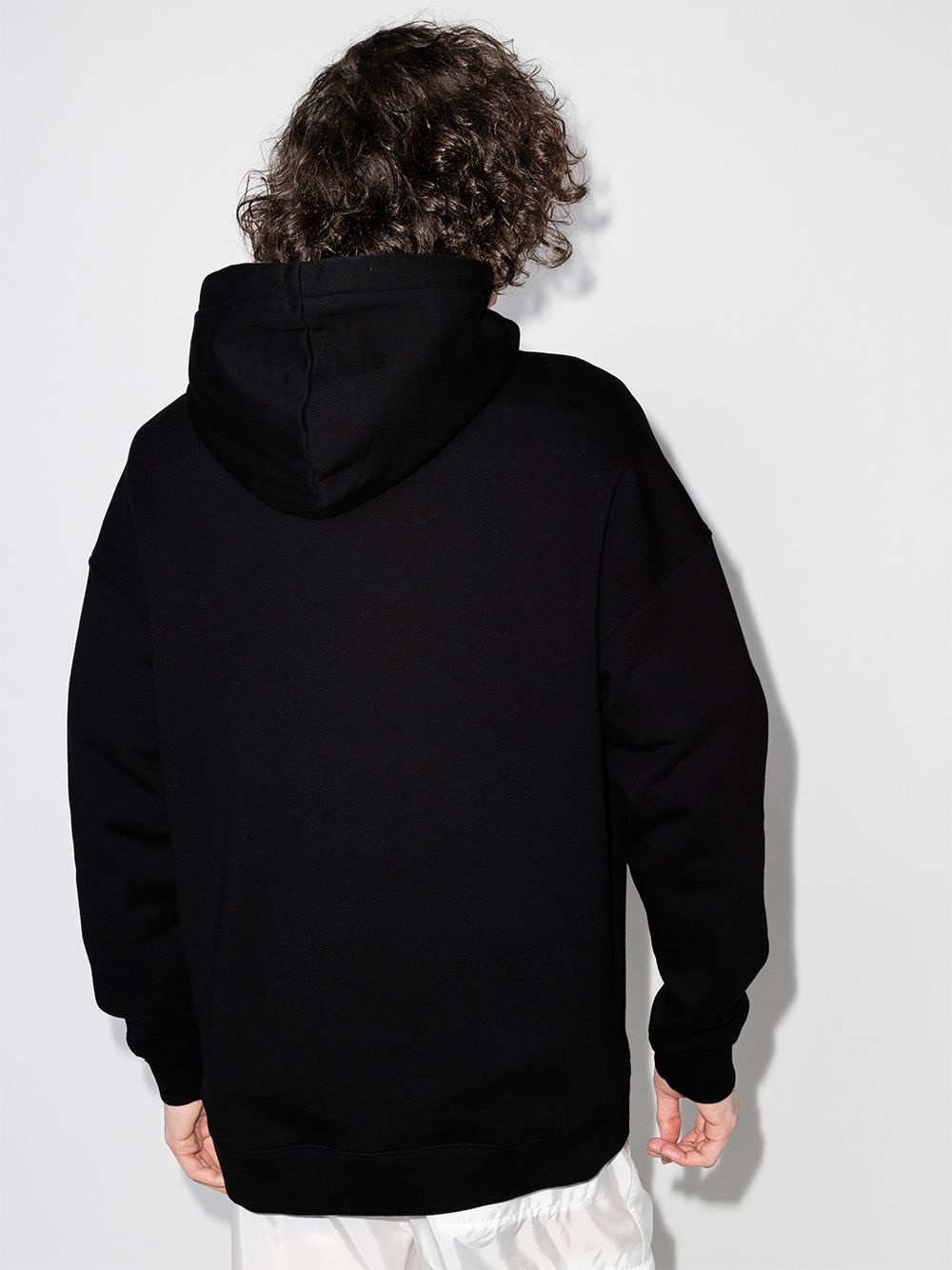 Refracted Logo cotton hoodie - 3