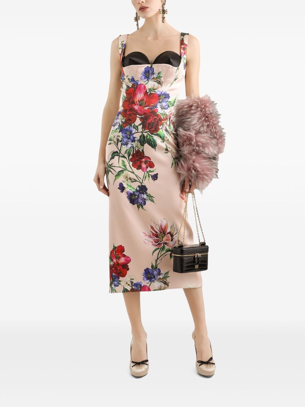 floral-print midi dress - 2