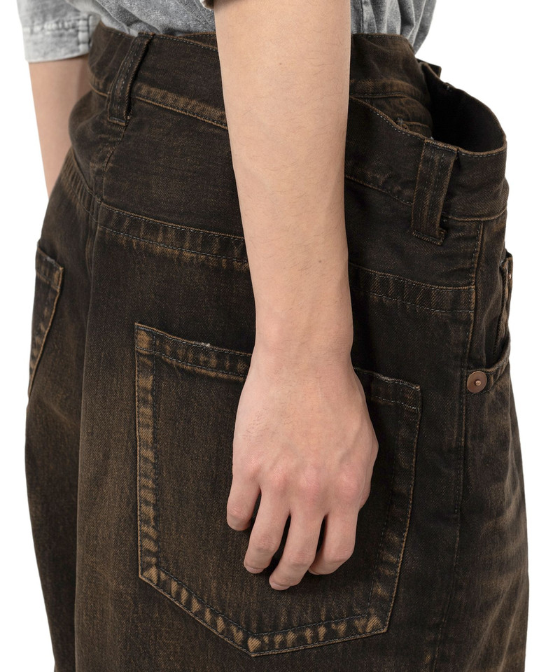 Huge Layered Denim Pants 9