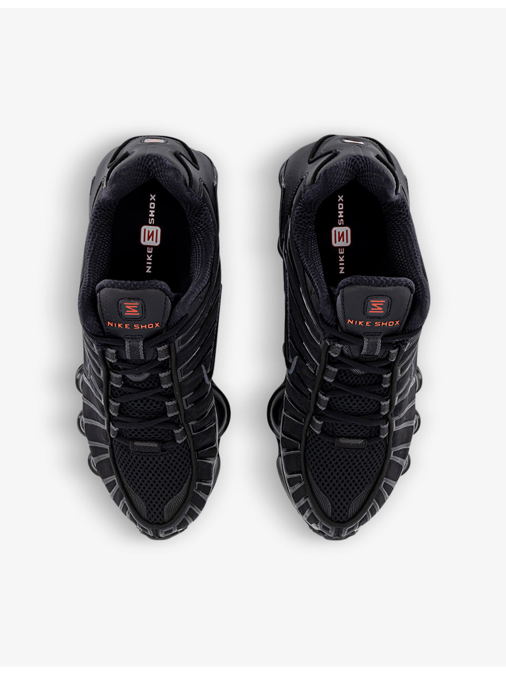 Shox TL leather, mesh and shell low-top trainers - 2